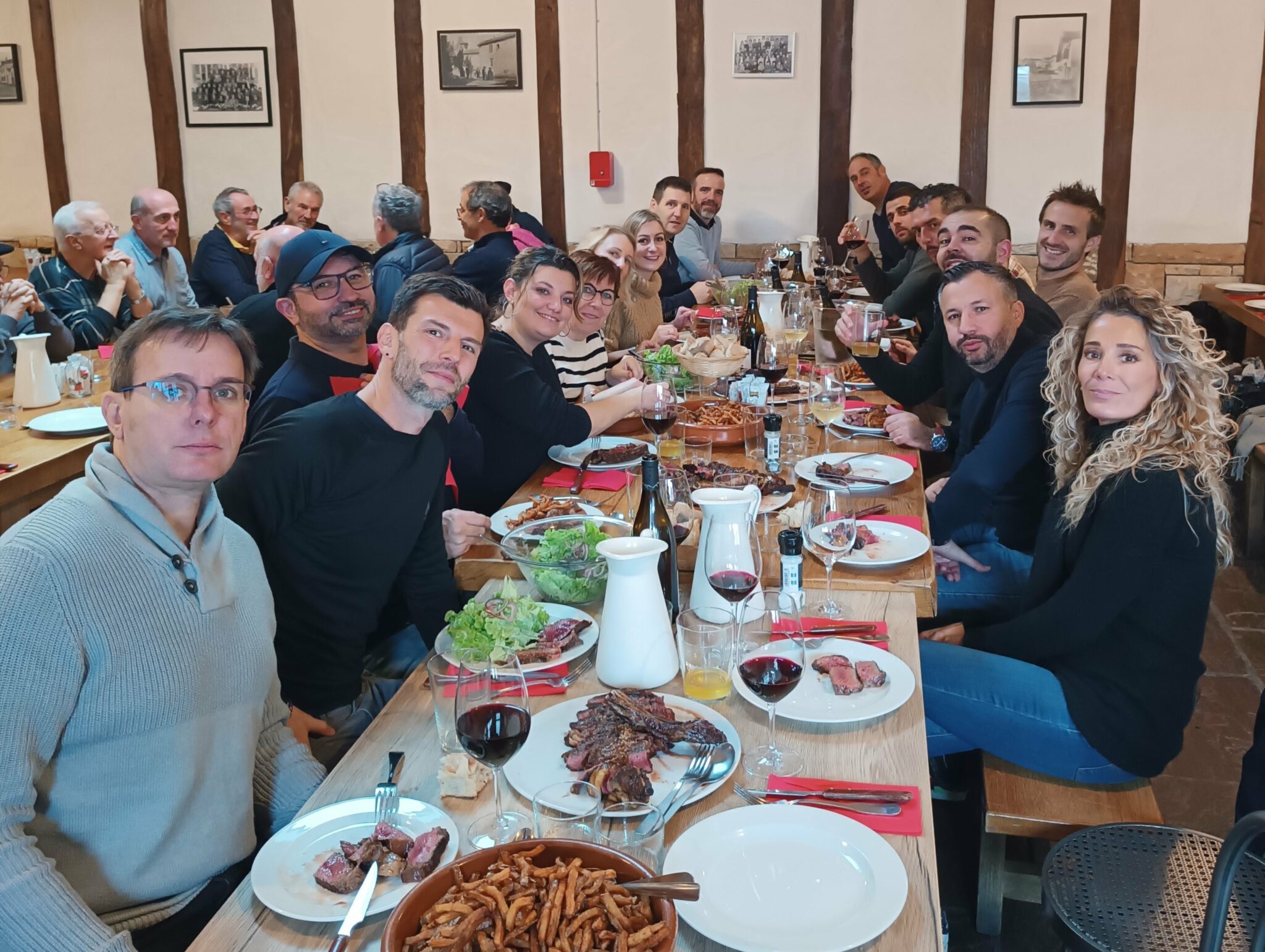 Repas convivial cidrerie fin d'année team building